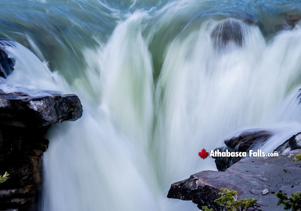 Athabasca Falls Upper Falls Water Flow