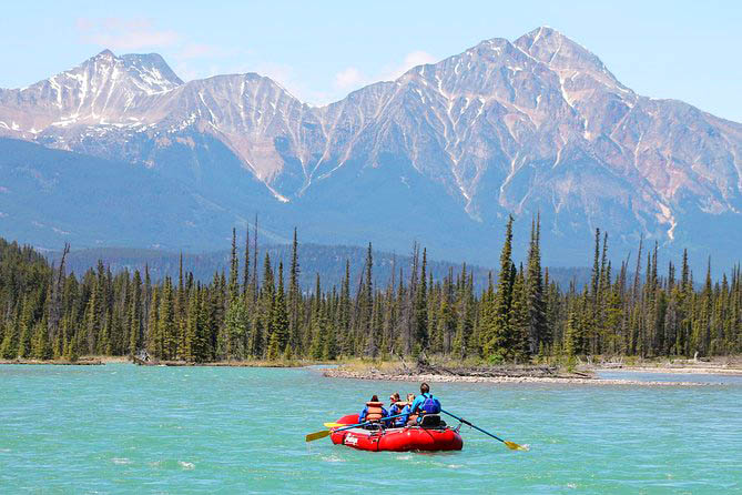 Jasper Athabasca Falls River Family Rafting